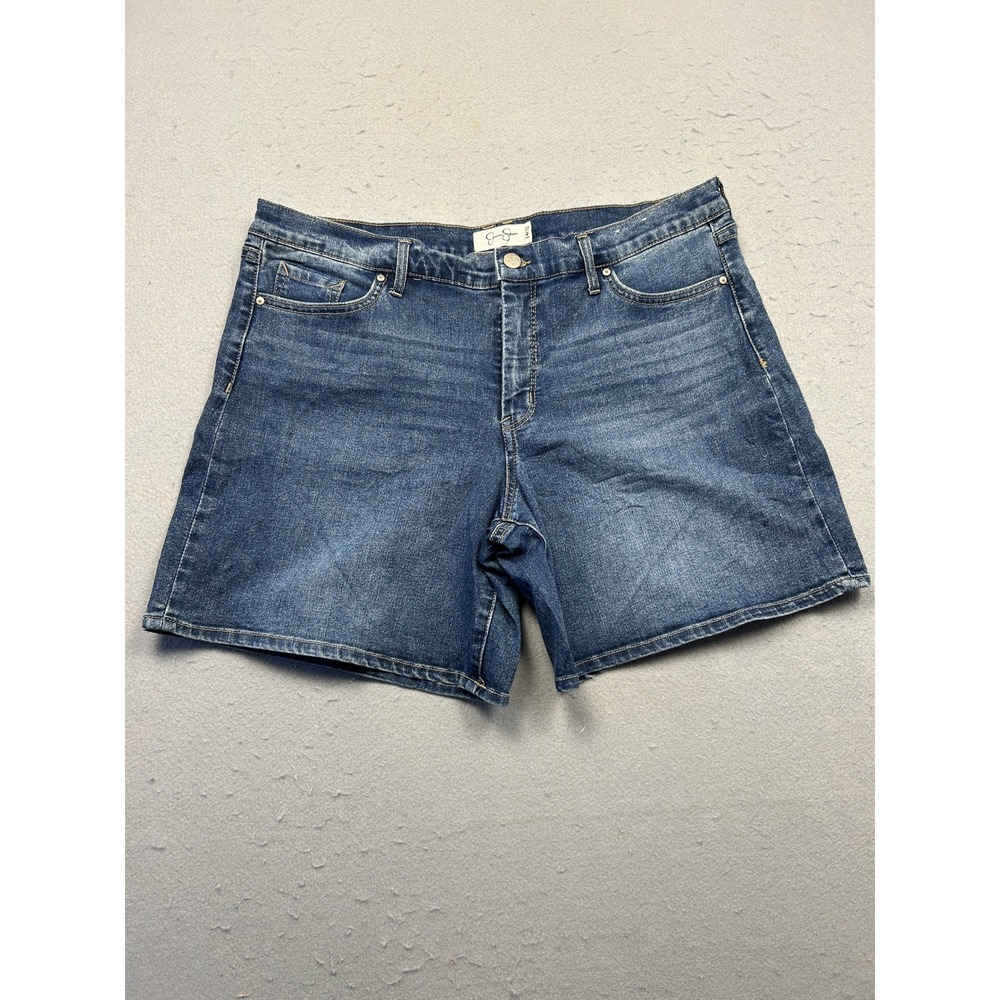 Jessica Simpson Denim Shorts Cotton Blue Size 14/32 Womens